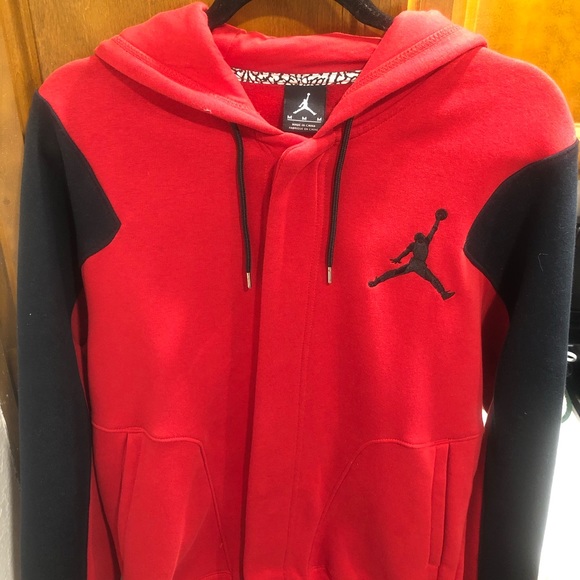 Retro Jordan Button-Up Hoodie (Medium)1 - Picture 1 of 3